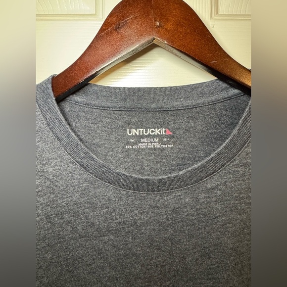 UNTUCKit Men's Long Sleeve Shirt Size Medium Dark Gray - Picture 2 of 4